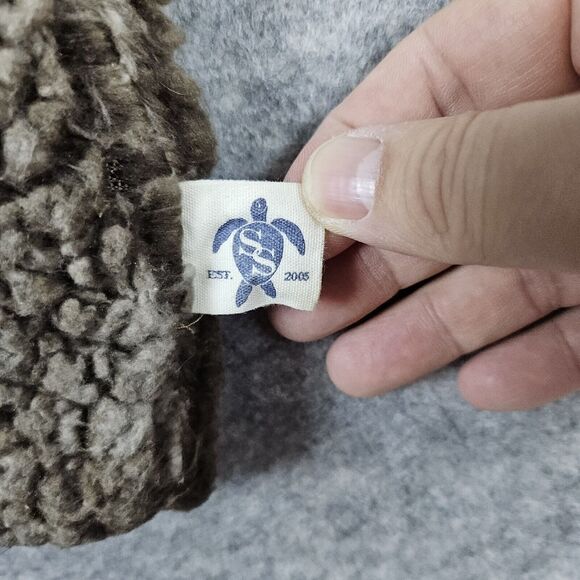 Simply Southern Women's Size S Sherpa Full Zip Vest Mottled Brown Faux Fur - Picture 6 of 15